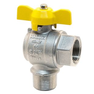 Gáz golyóscsap 1" KB sarok 