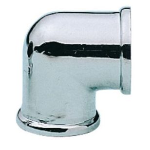 Krómozott könyök BB 1/2"